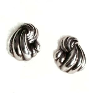 Thai 925 Silver Electrofoam Clam Shell Earrings